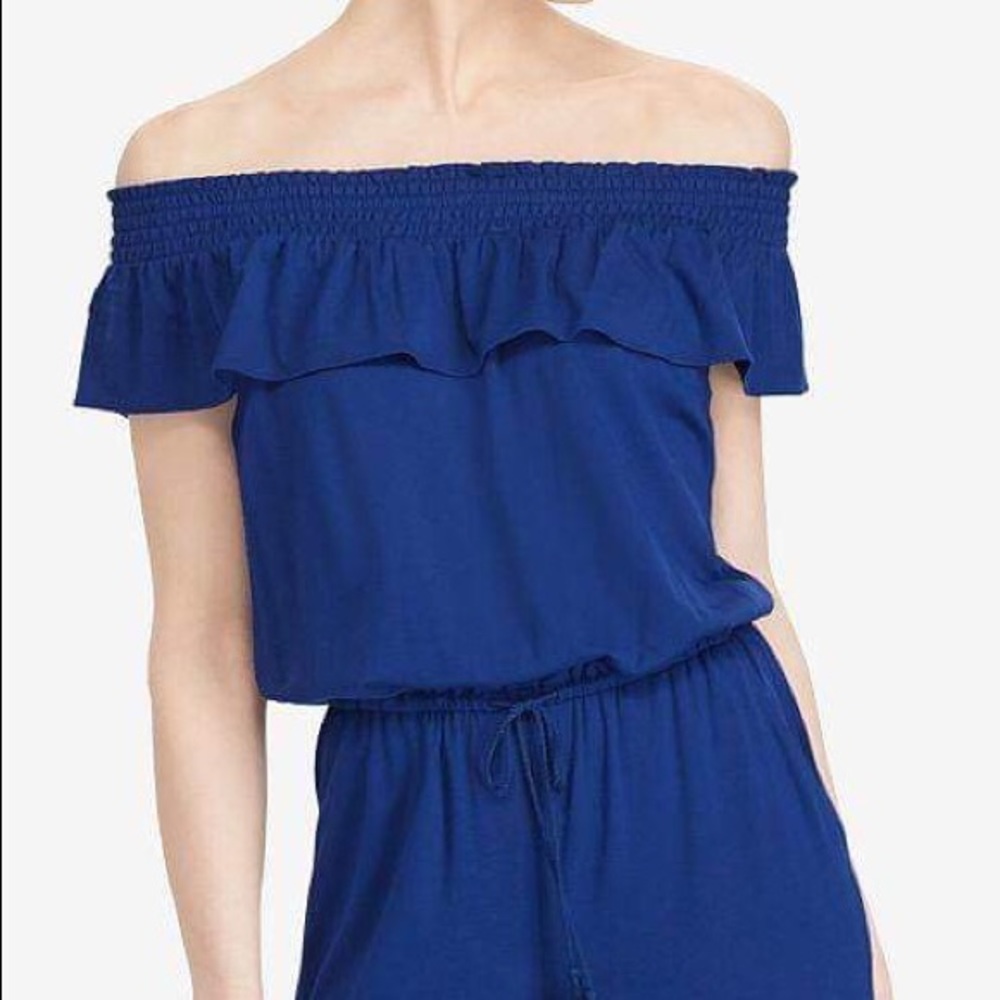 Ralph Lauren off the Shoulder Wide Leg Jumpsuit